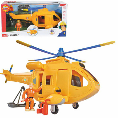 Strippen Vermeend Halve cirkel Brandweerman Sam: Helicopter Wallaby 2 met Tom Figuur (met licht en geluid)  | BS-EAN Code: 4006592916619