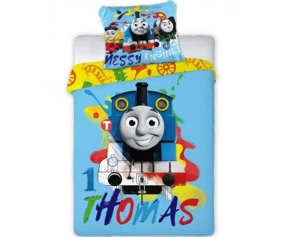 Vijf Buitenshuis Pracht Thomas de Trein Junior Dekbedovertrek "Thomas & Team" (100 x 135 cm) | TH- Dekbed junior Team Steam UK THO300