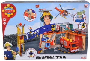 Brandweerman Sam - Mega Brandweerkazerne XXL Speelset (inclusief Sam speelfiguur, met licht, geluid en microfoon) | FS Brandweerman Sam - Ponypandy Deluxe Brandweerkazerne - "Firestation Rescue"